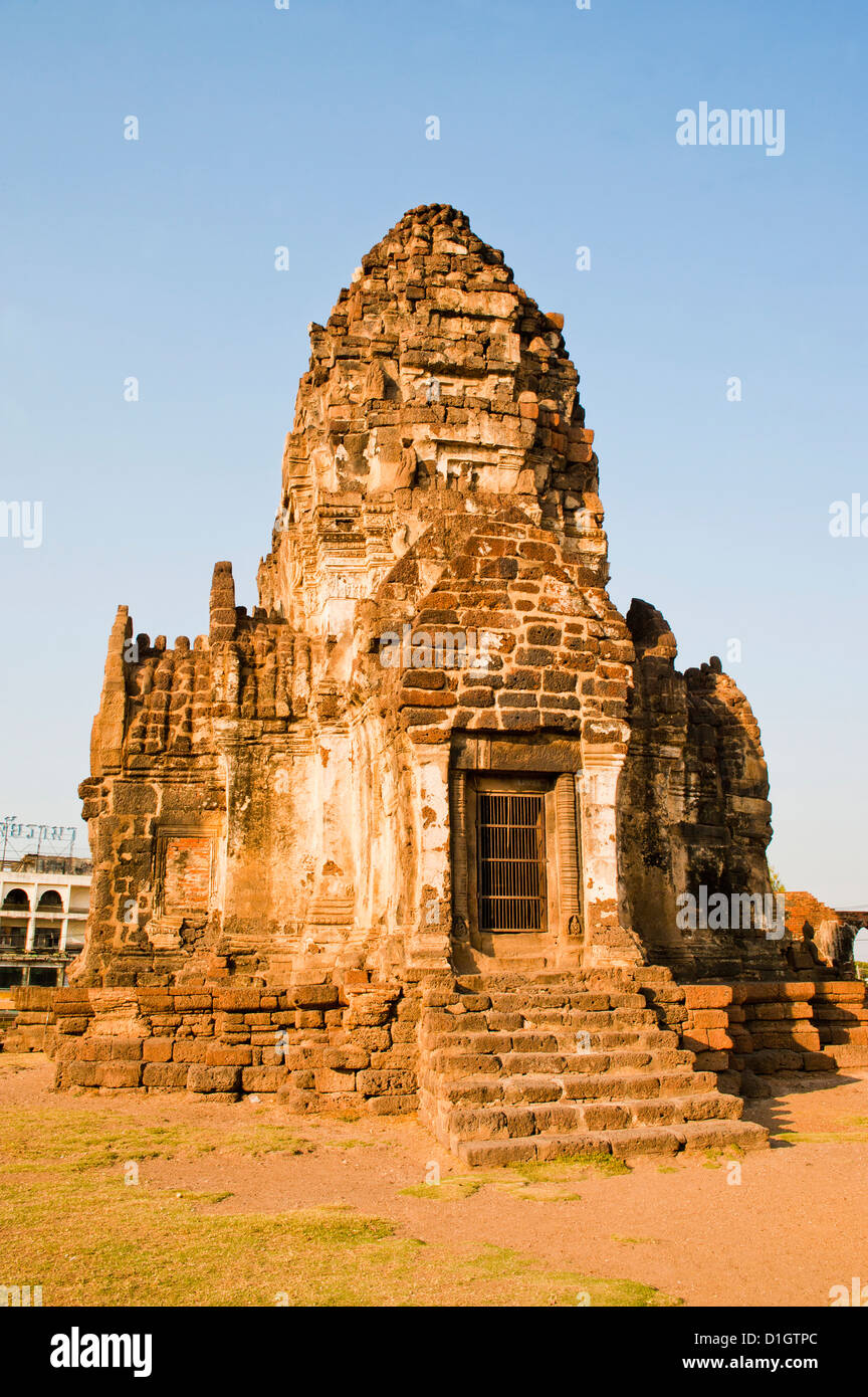 Stupa in Phra Prang Sam Yot buddhistische Tempel, Lopburi, Thailand, Südostasien, Asien Stockfoto