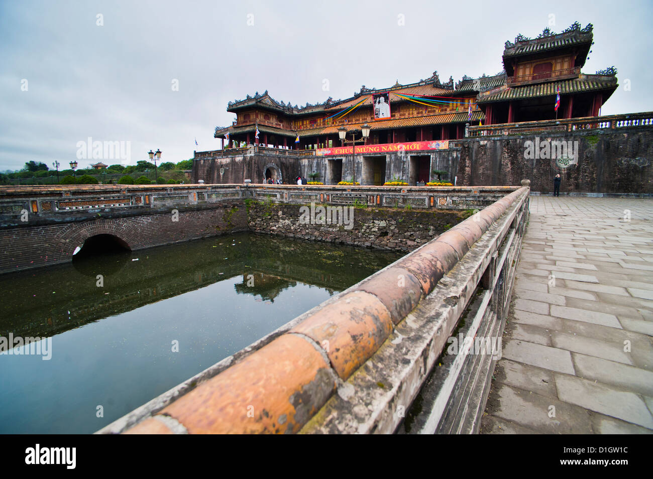 Hue Zitadelle Tore der Kaiserstadt Hue, UNESCO World Heritage Site, Vietnam, Indochina, Südostasien, Asien Stockfoto