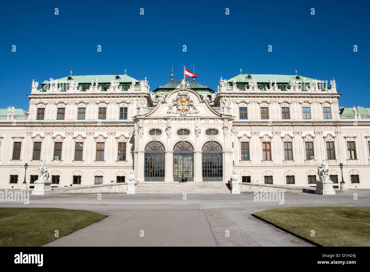 Schloss Belvedere Vienna Austria Europe Stockfoto