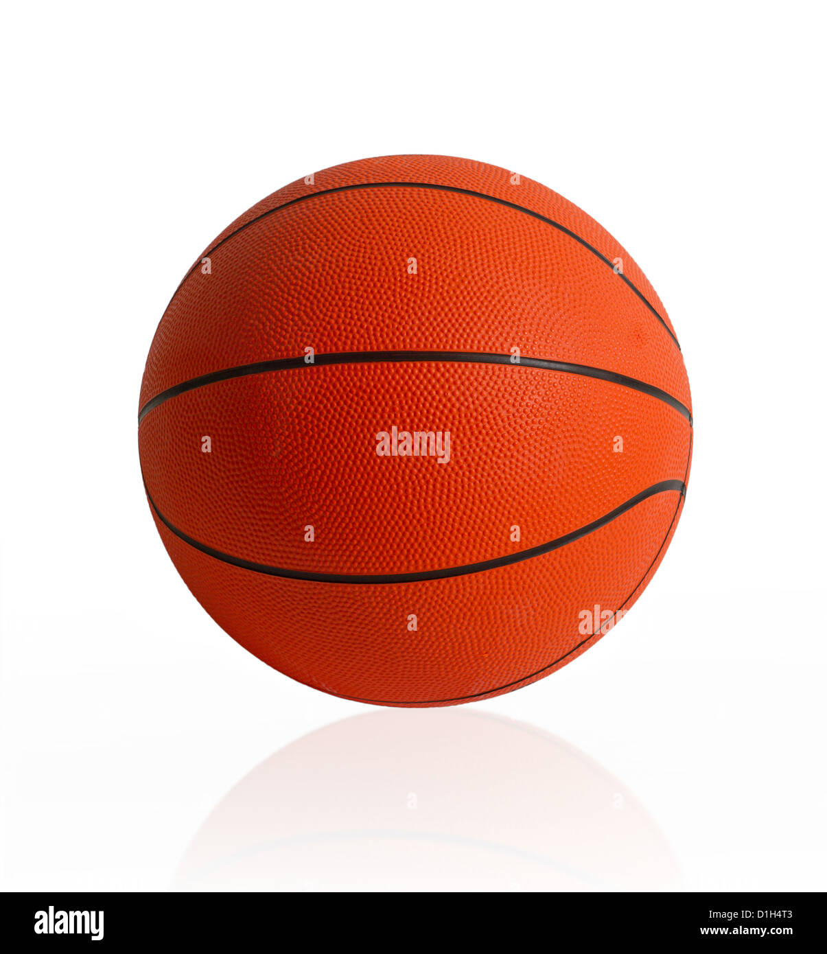 Basketball die Welt Favorit Sportspiele isoliert auf weiss Stockfoto