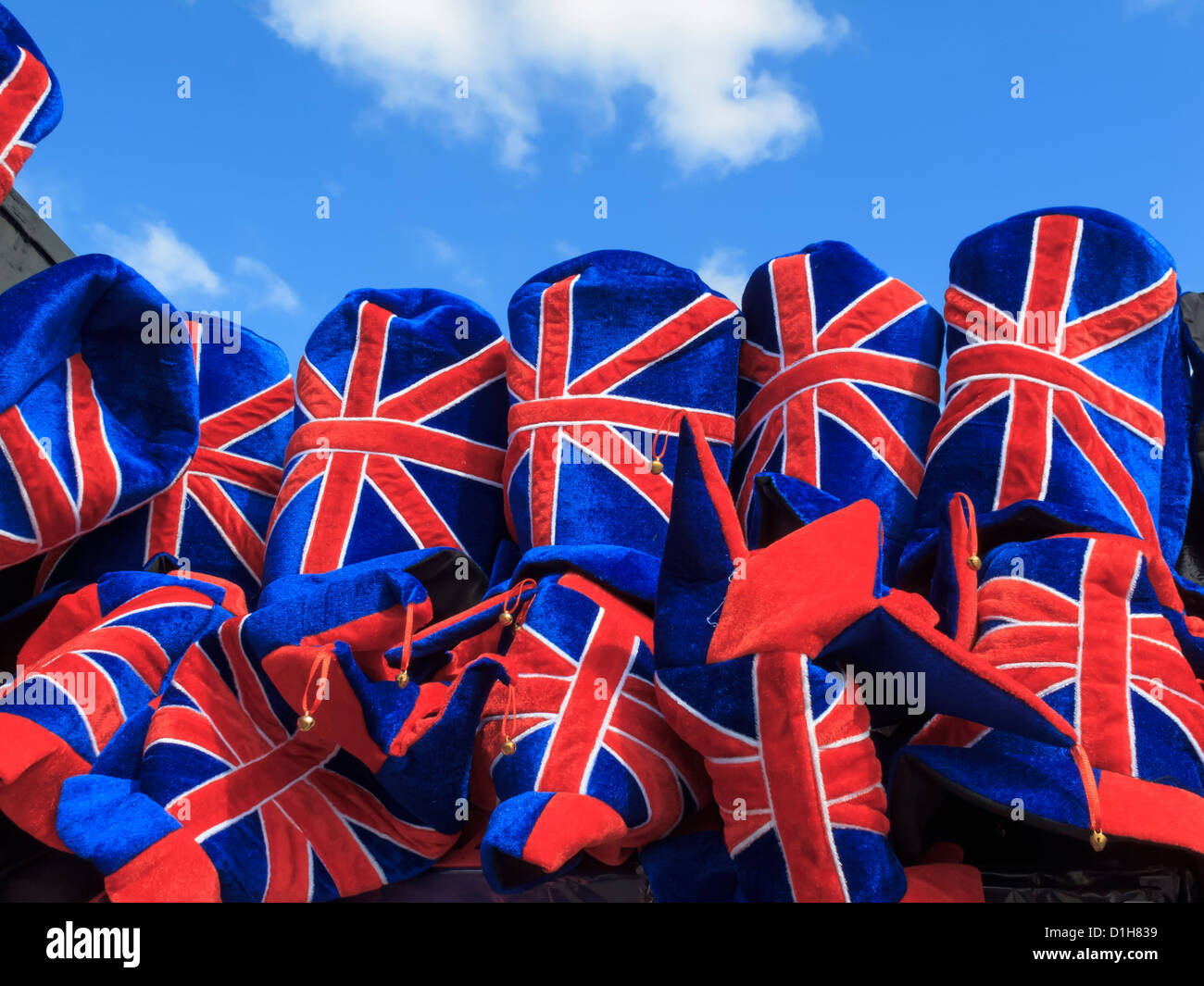 Union Jack Souveniers Westminster London England Stockfoto
