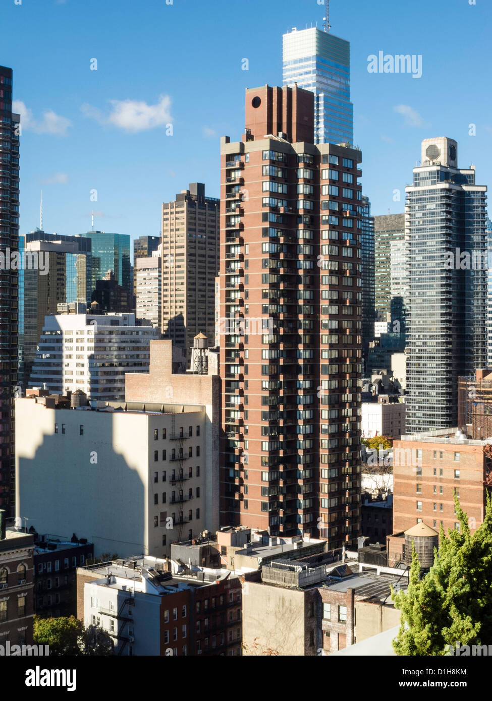 Upper East Side Skyline Vista, New York City, USA Stockfoto