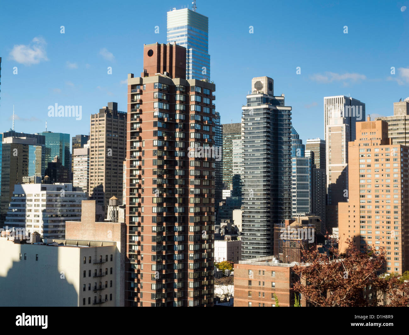Upper East Side Skyline Vista, New York City, USA Stockfoto