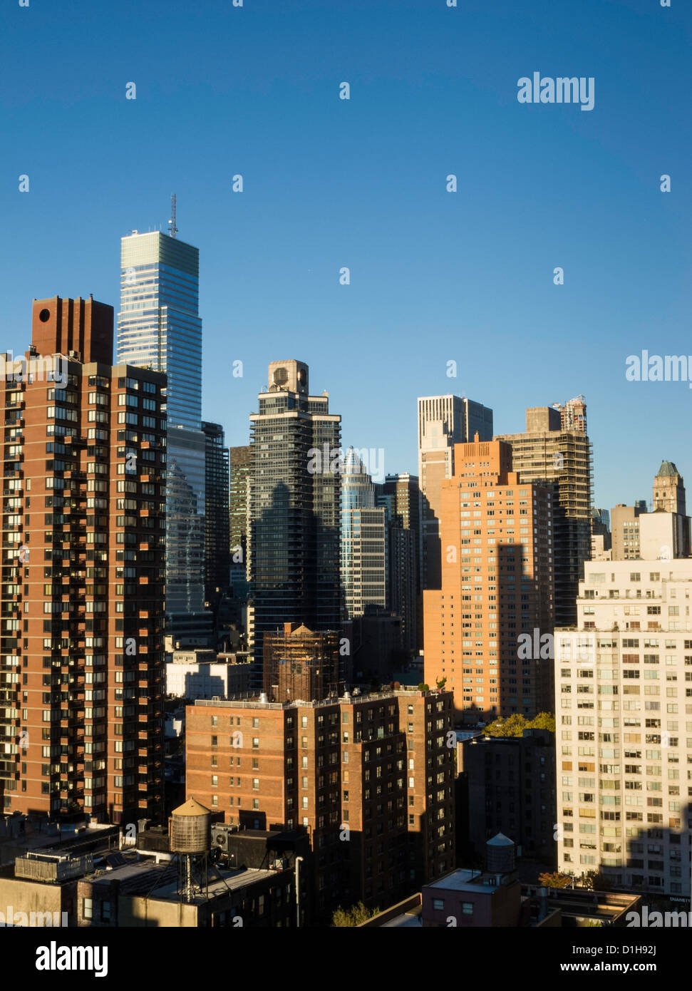 Upper East Side Skyline Vista, New York City, USA Stockfoto