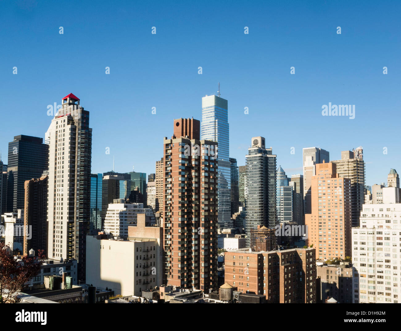 Upper East Side Skyline Vista, New York City, USA Stockfoto