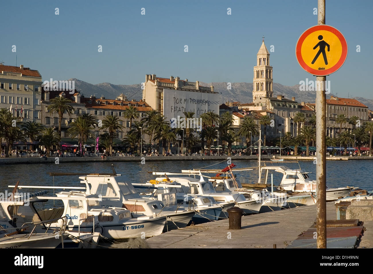 Elk192-2642 Kroatien, Dalmatien, Split, waterfront Stockfoto