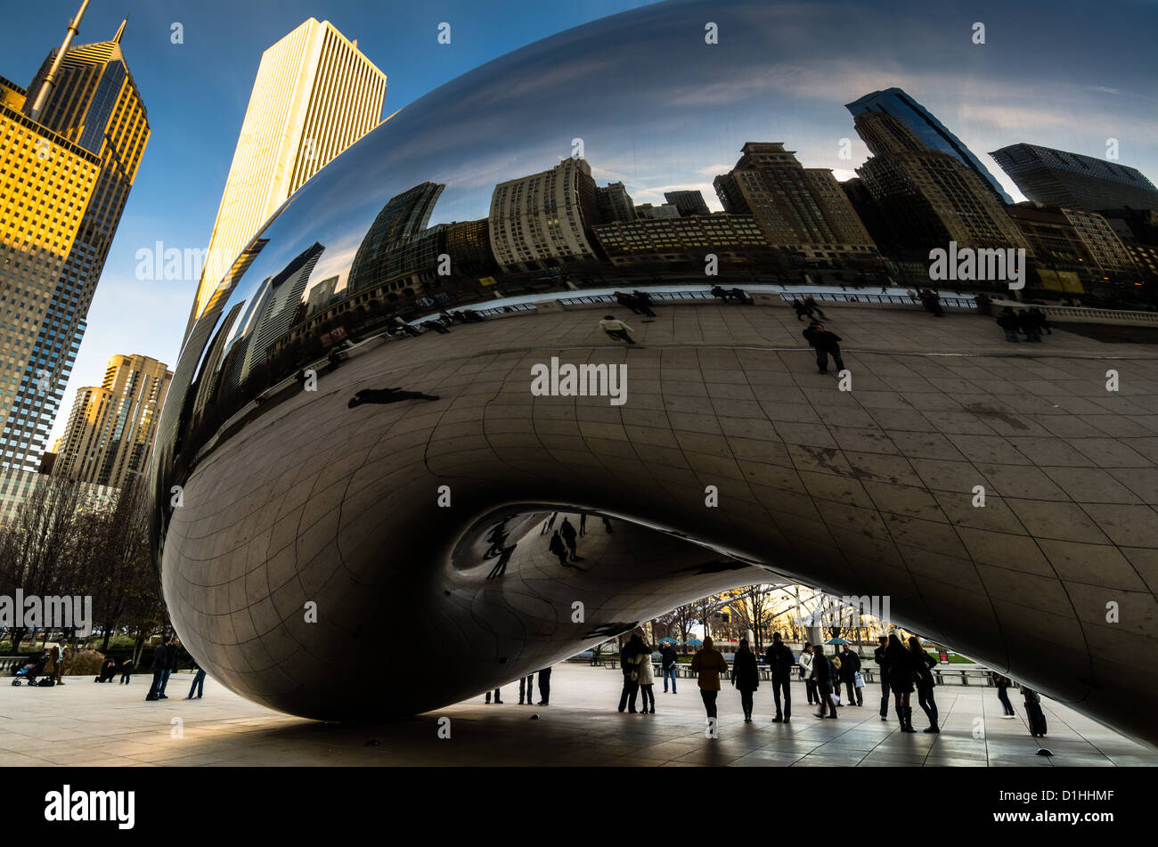 Die Bohne in der Innenstadt von Chicago, IL, USA Stockfoto