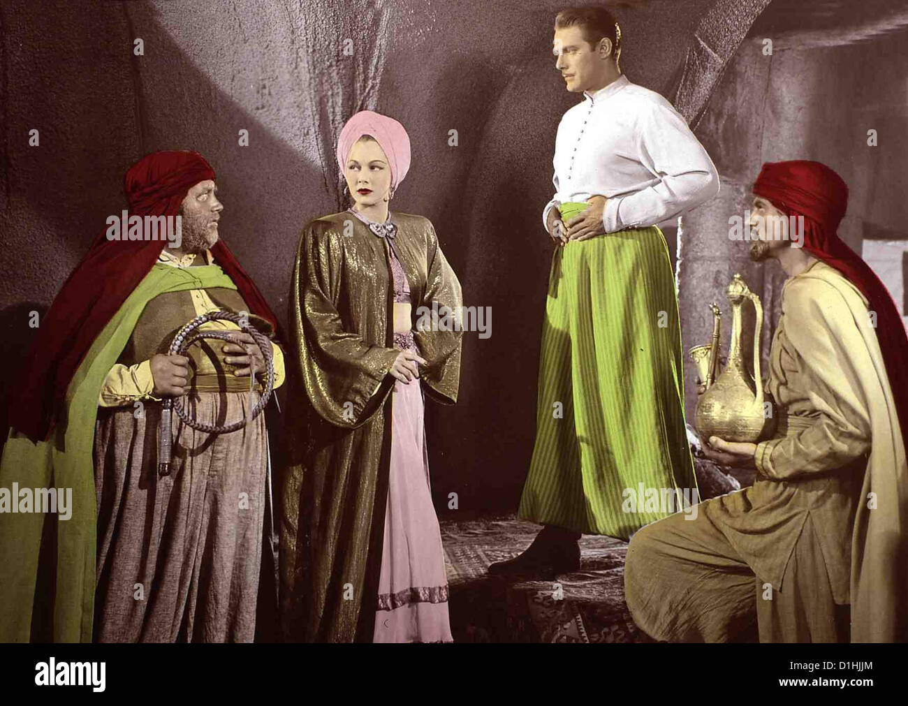 Ali Baba Und sterben 40 Raeuber Ali Baba vierzig Diebe Andy Devine, Maria Montez, Jon Hall Ali Baba (Jon Hall, 2vr), der Sohn des Stockfoto