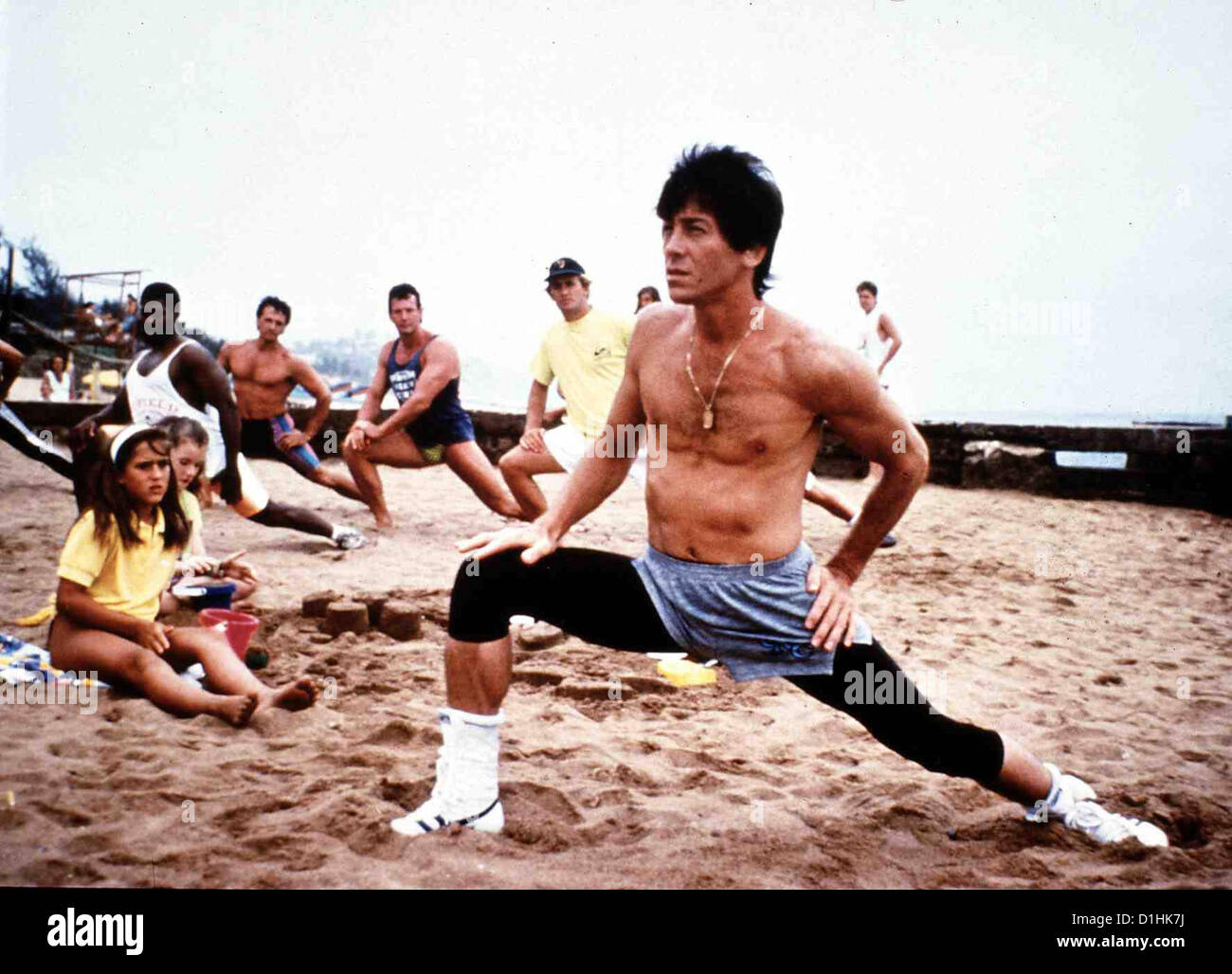 American Kickboxer American Kickboxer 1 John Barrett Zehn Jahre Krieg der Kickbox-Champion B.J Quinn (John Barrett, V) anheizt Stockfoto