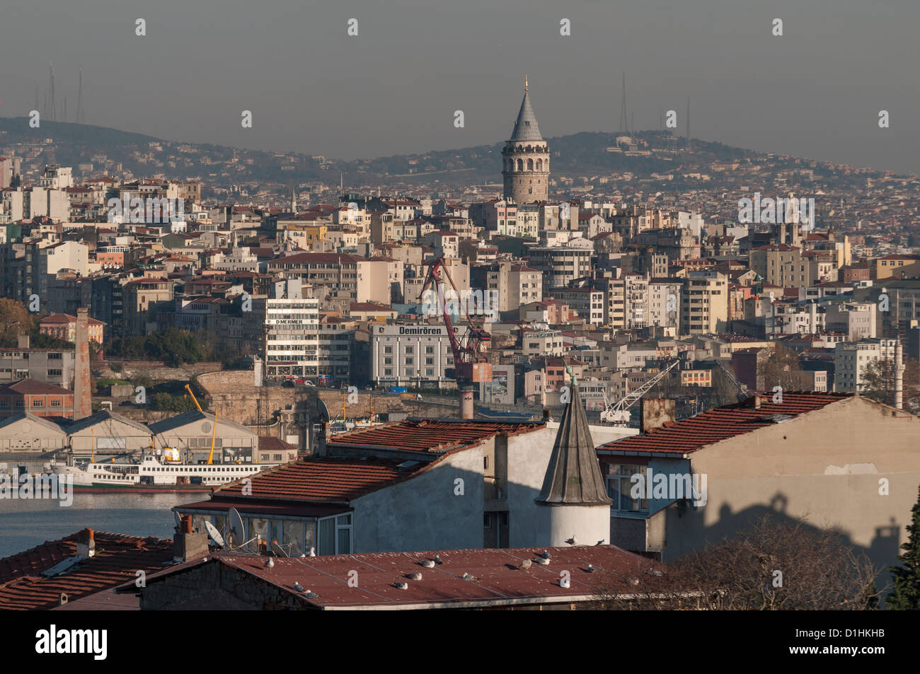 Galata-Turm in Istanbul, Türkei Stockfoto