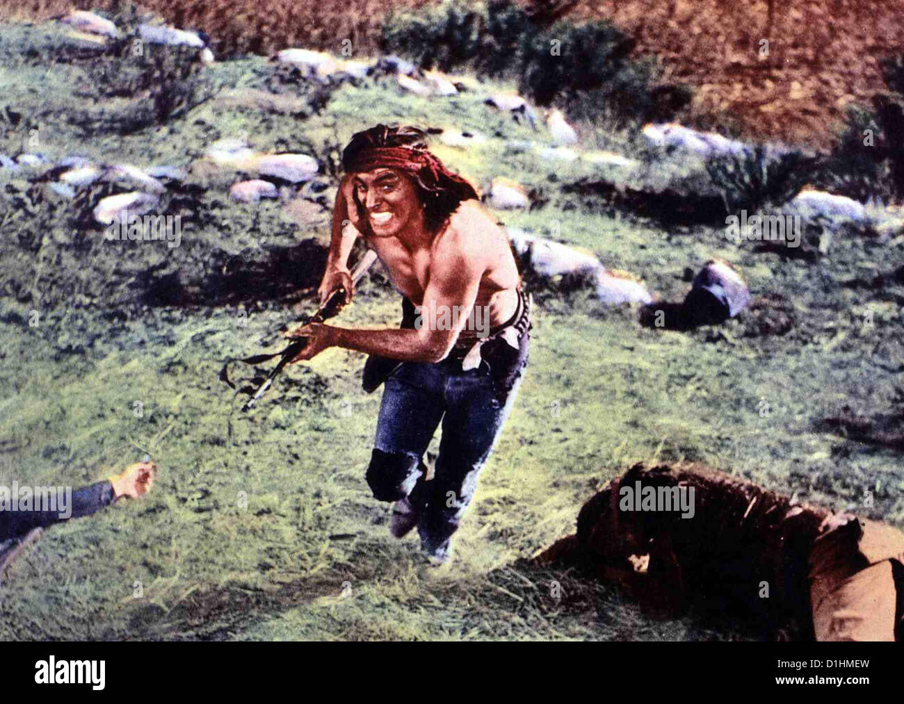 Apache Apache Massai (Burt Lancaster) *** lokalen Caption *** 1954-- Stockfoto