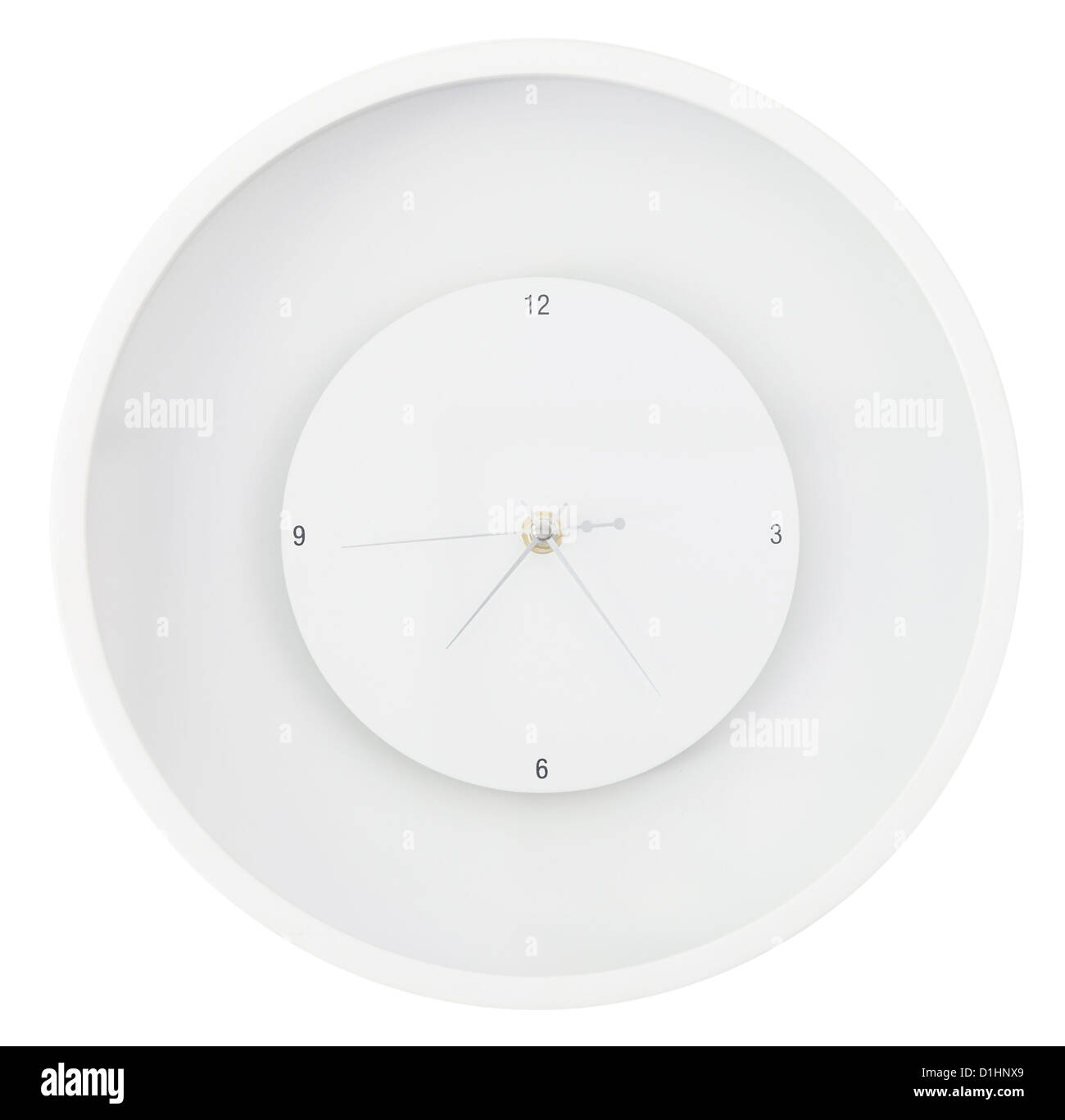 Runde Uhr, isolierte patch Stockfoto