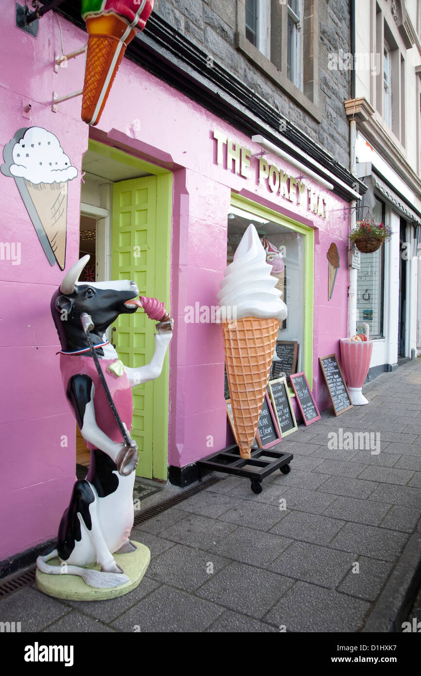 Pokey Hut Ice Cream Shop, Oban, Schottland Stockfoto