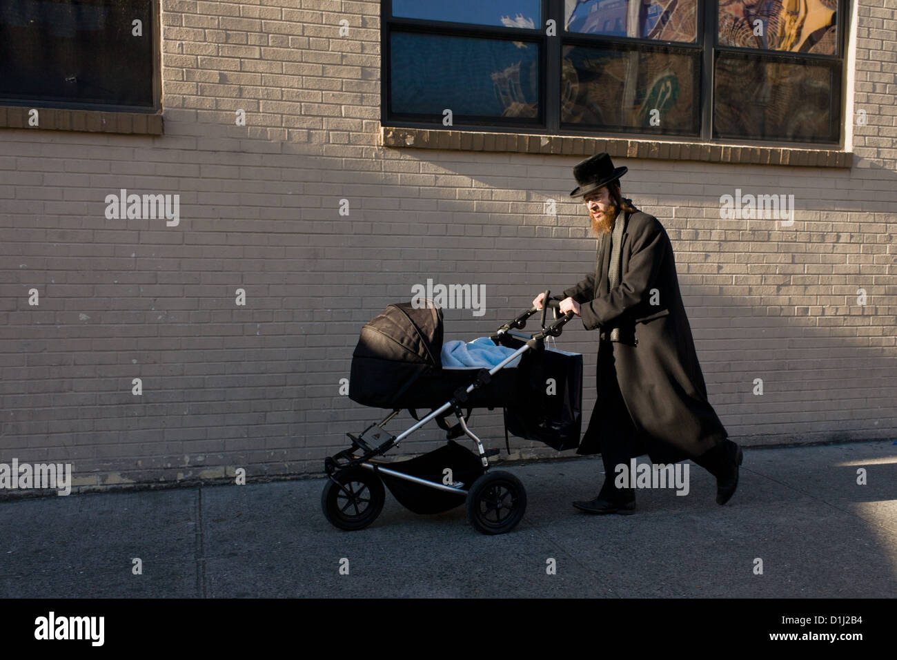 Orthodoxe jüdische Gemeinde in Borough Park, Brooklyn, New York Stockfoto