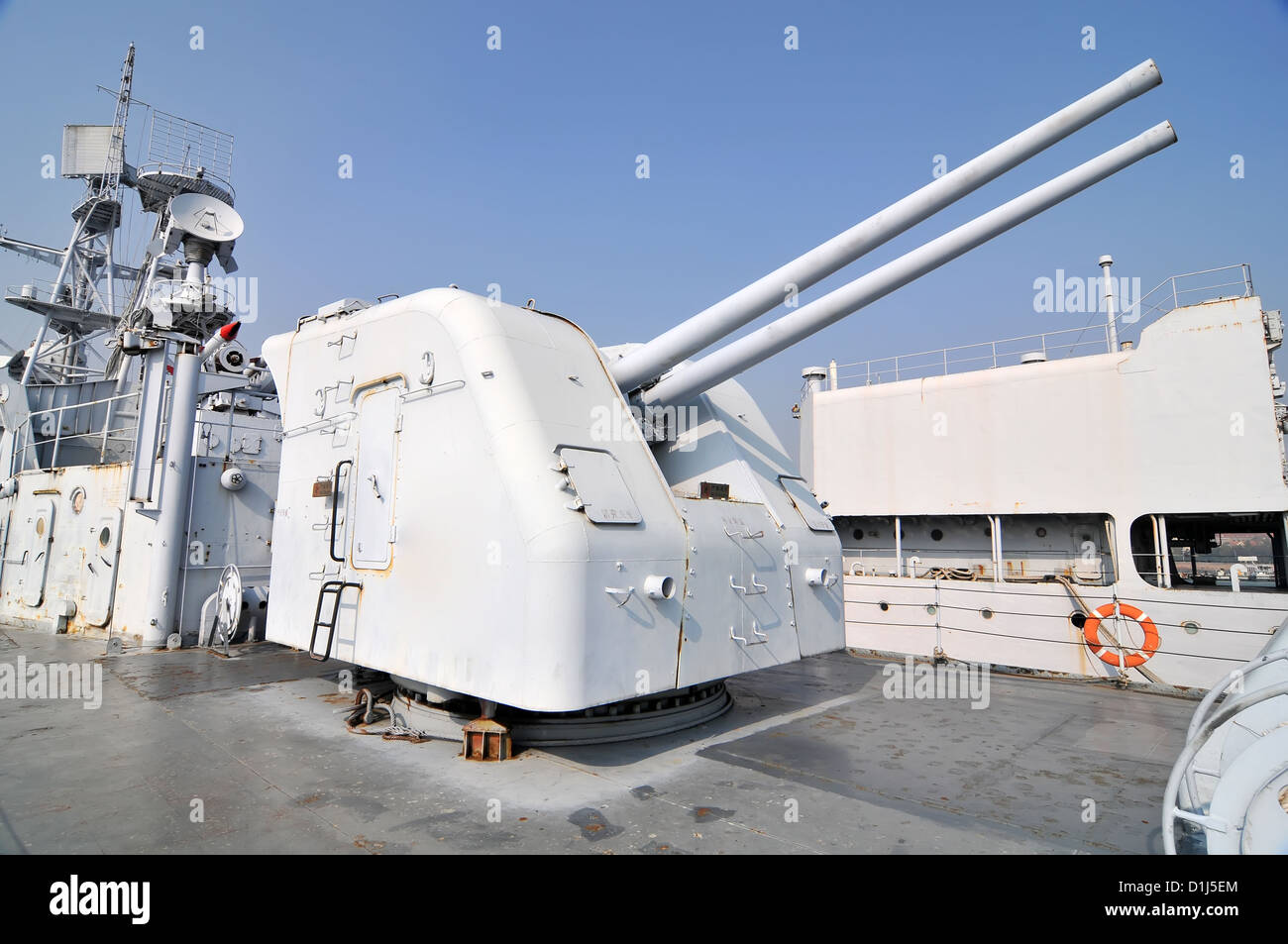 Marine-Artillerie Stockfoto