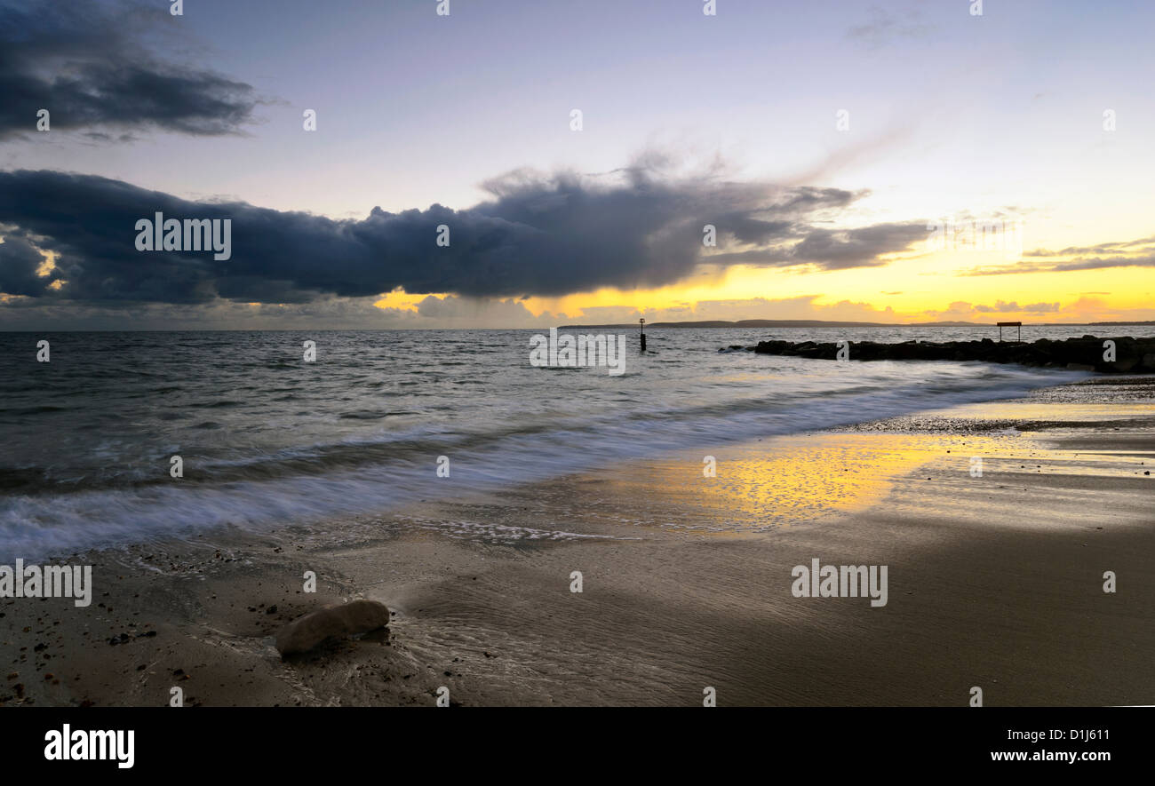 Der Strand von Hengistbury Head in der Nähe von Christchurch in Dorset. Stockfoto