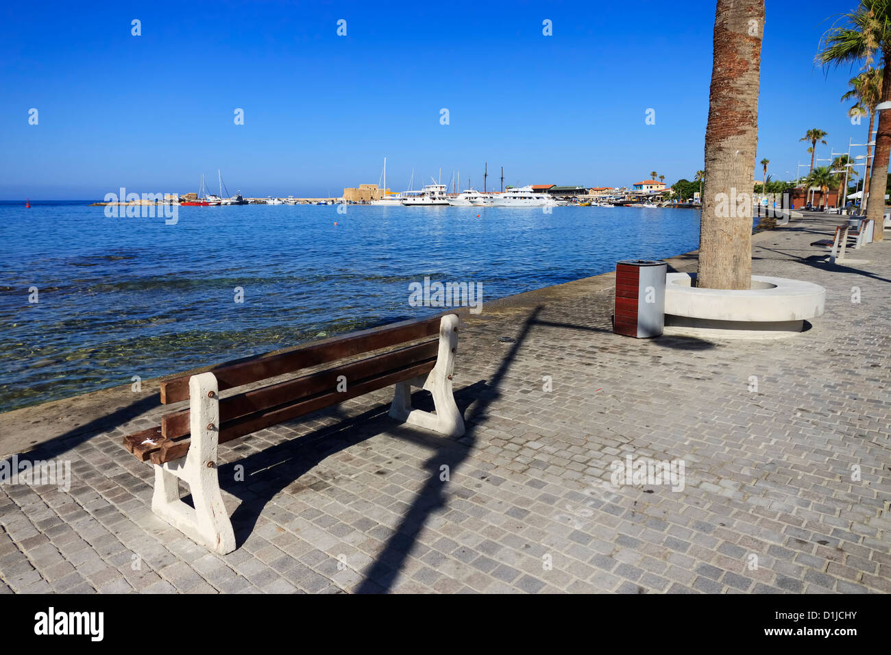 Paphos-Küste in Kato Paphos, Zypern Stockfoto