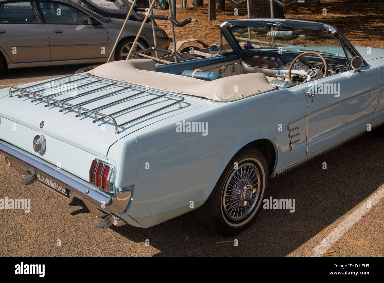 Ford Mustang Cabrio in Newport Beach, sydney Stockfoto