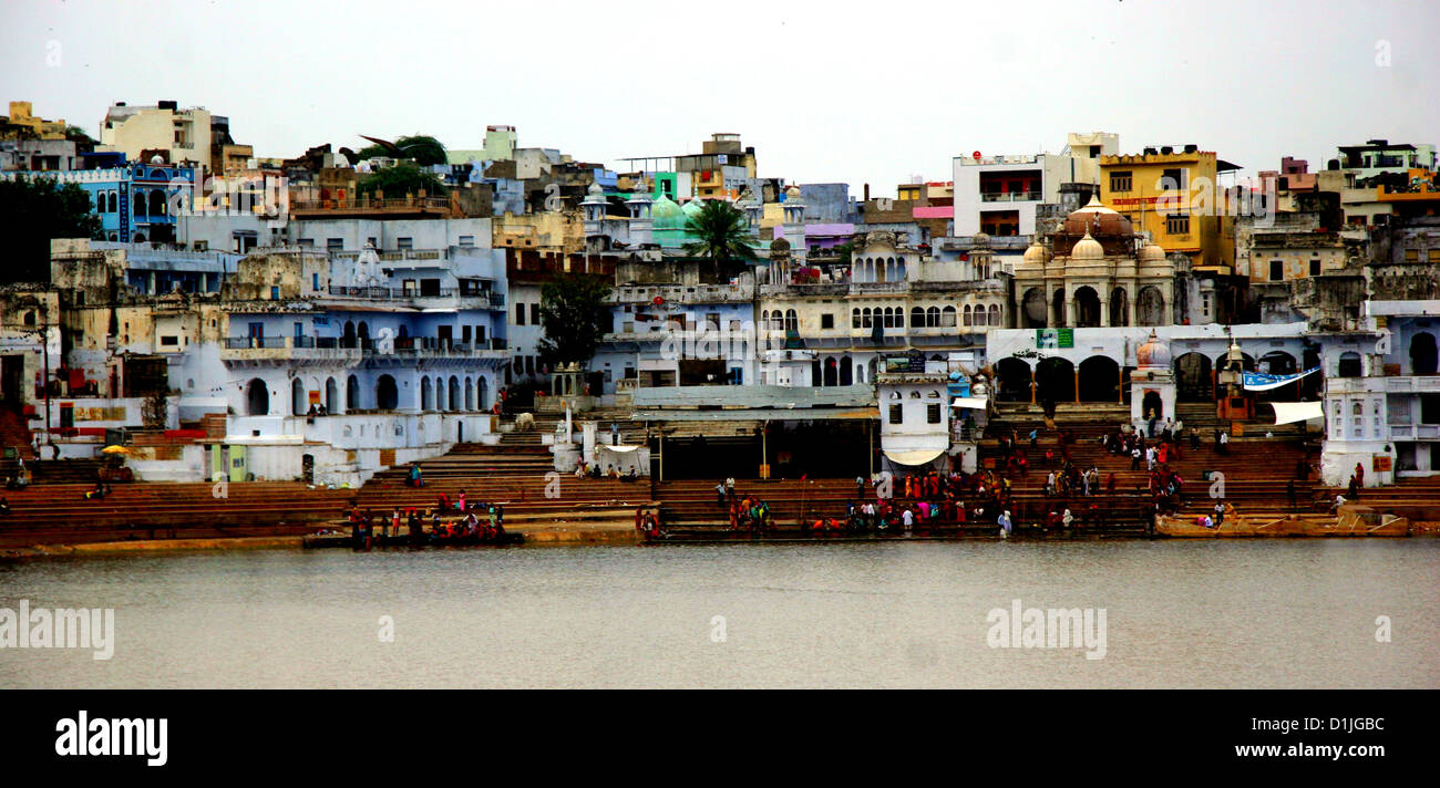 Pushkar-See Stockfoto