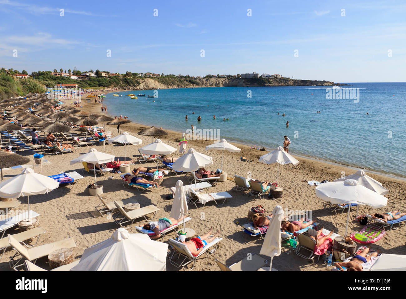 Coral Bay Beach, Paphos, Zypern Stockfoto