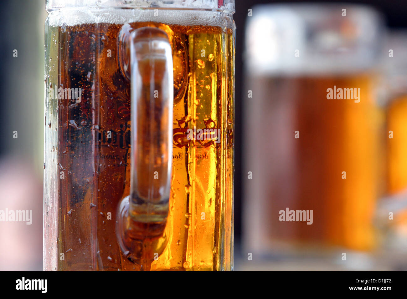 einen halben Liter Bier Tschechische Licht Stockfoto