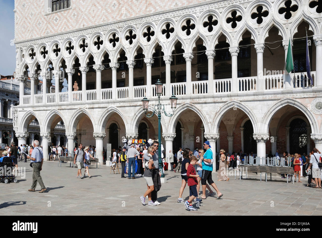 Dogenpalast in Venedig - Palazzo Ducale. Stockfoto