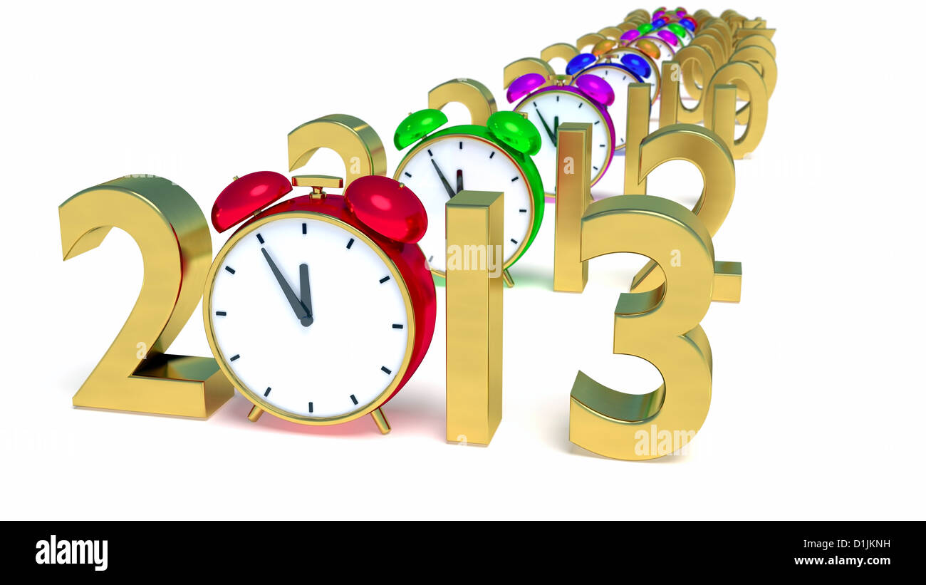 Neujahr 2013 Stockfoto