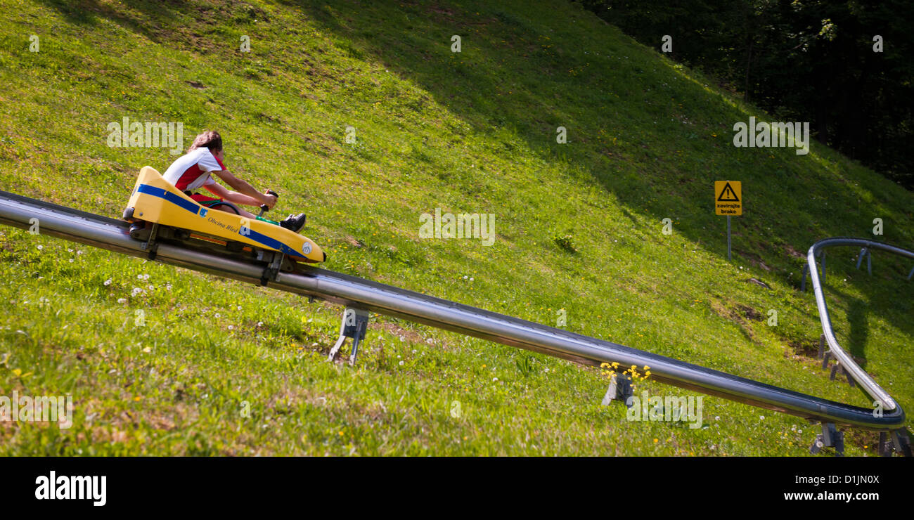 Monorail, Lake Bled, Slowenien Stockfoto