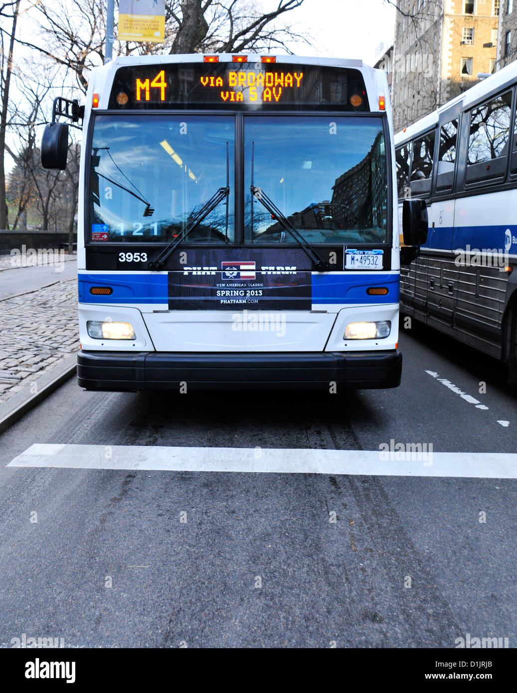 New York City öffentliche Verkehrsmittel M4 MTA Bus, Manhattan, New York City, USA Stockfoto