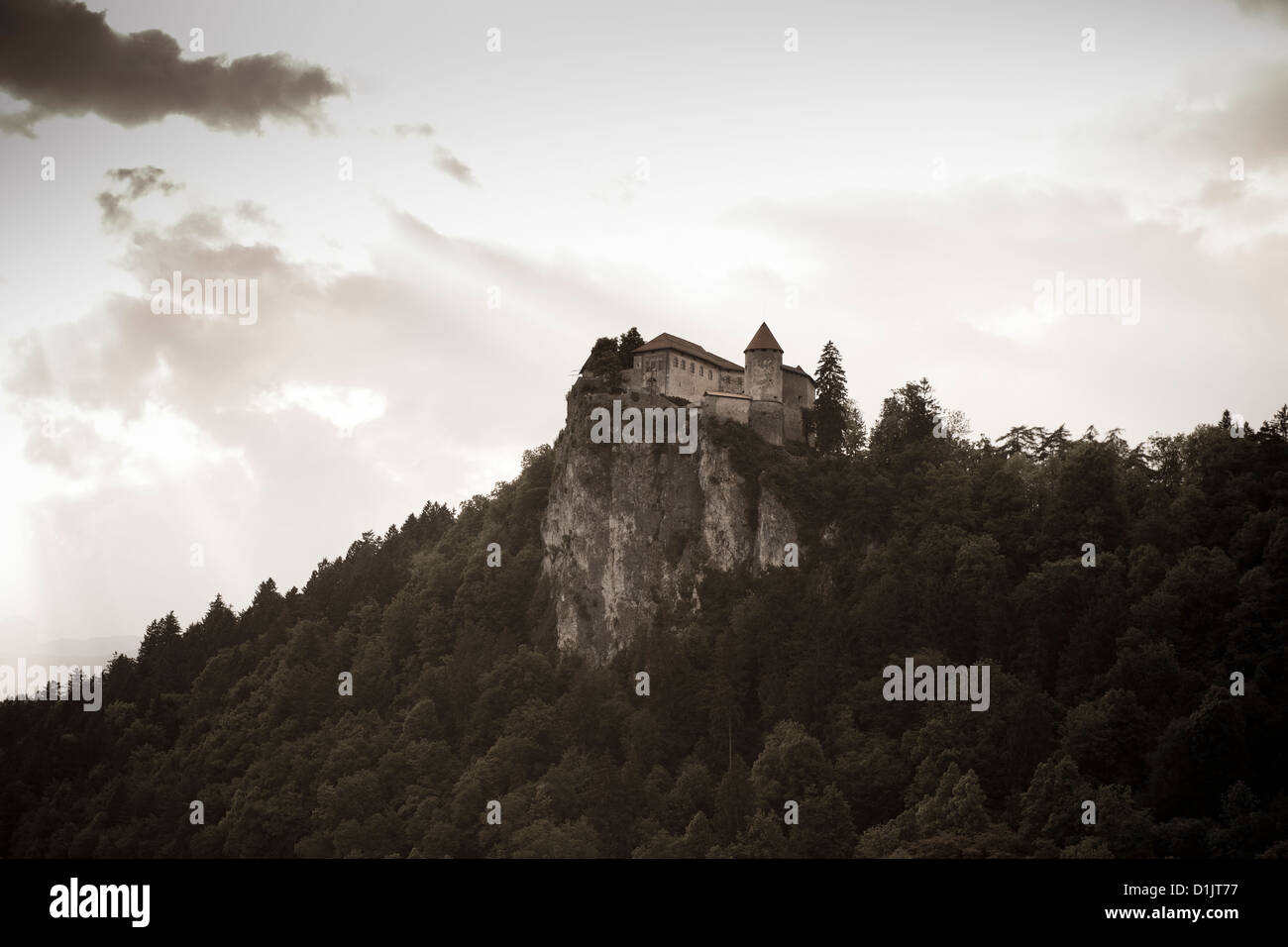 Bled Castle Stockfoto