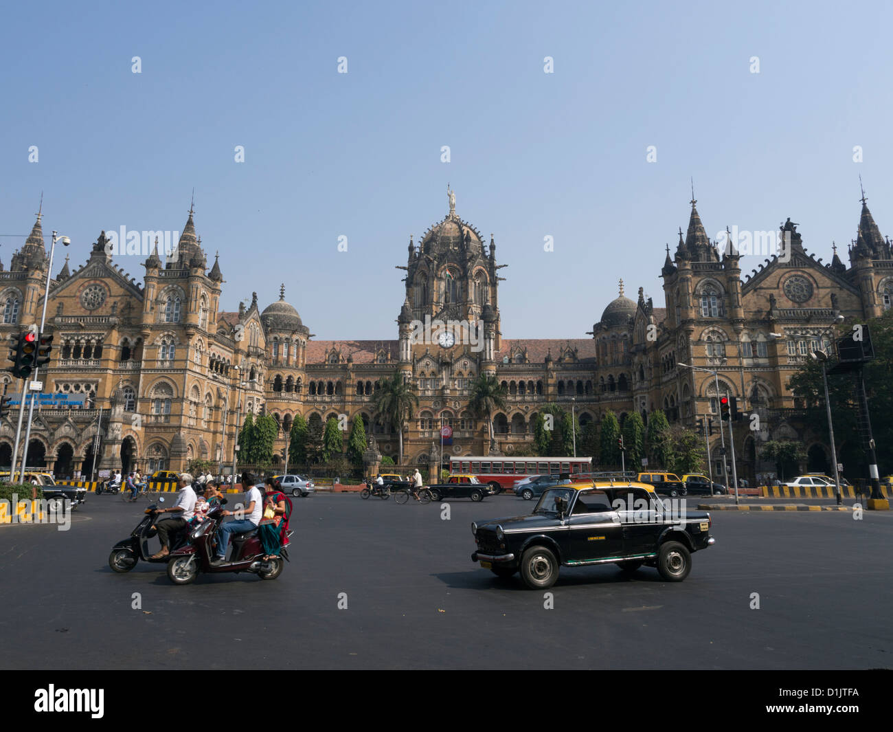 Chhatrapati Shivaji Terminus oder Victoria Station Mumbai Indien Stockfoto