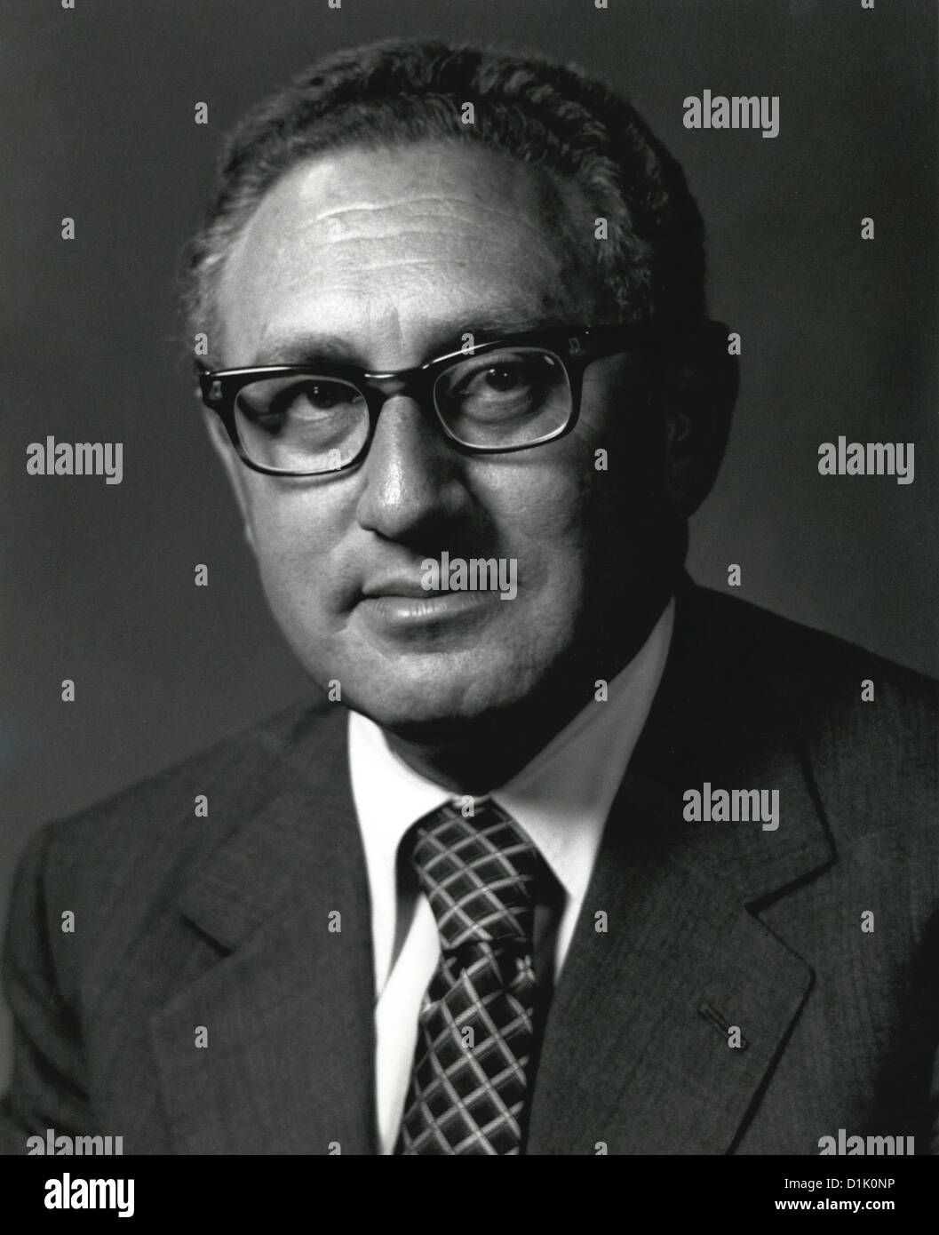 US-Außenminister Henry Kissinger in seinem offiziellen Porträt 22. September 1973 in Washington, DC. Stockfoto