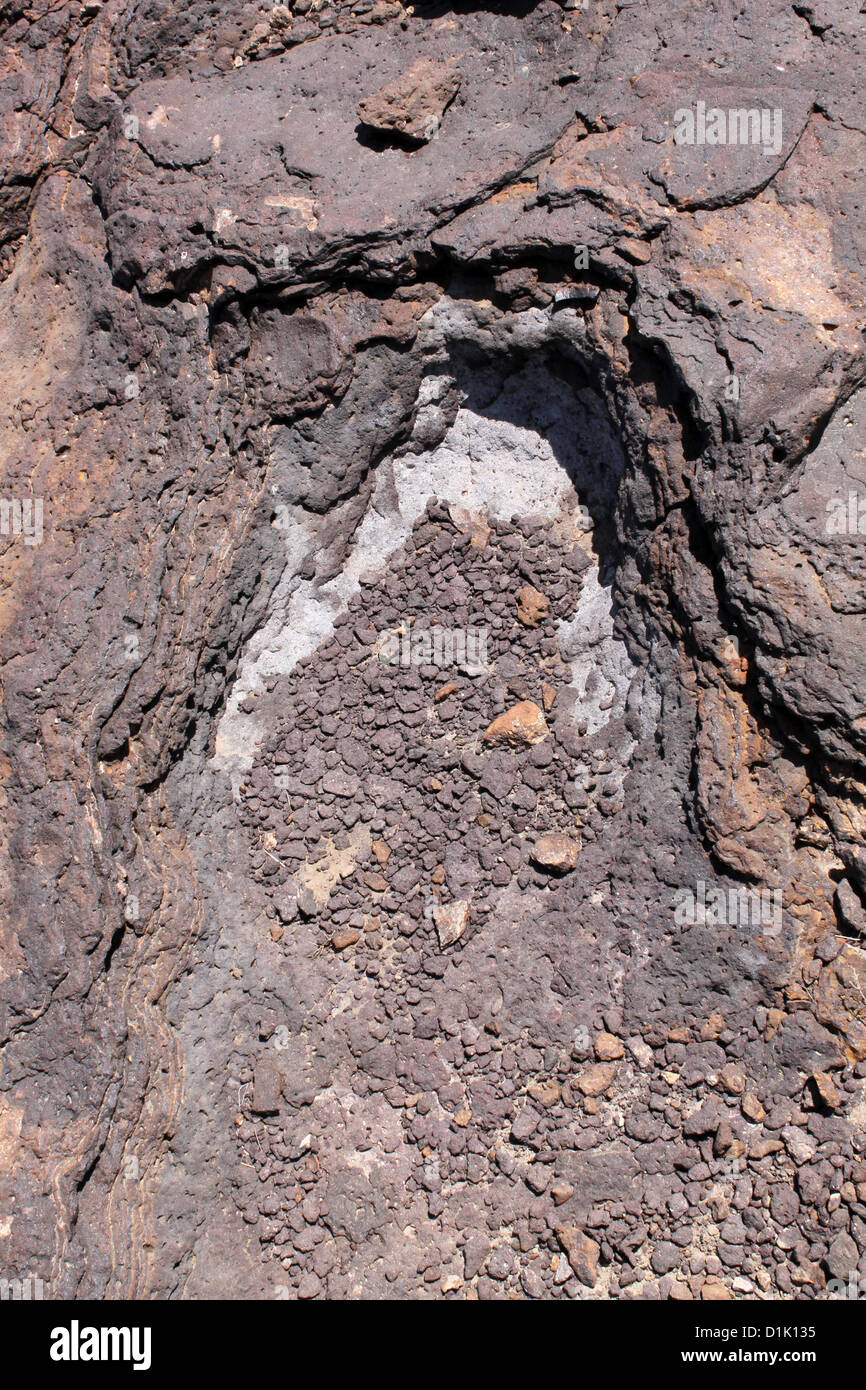 Eruptivgestein Akal Rajasthan Indien Stockfoto