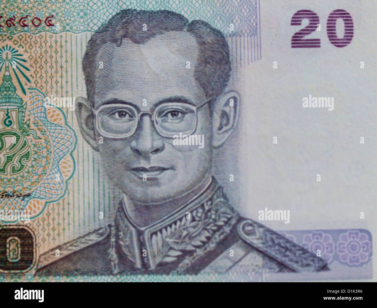 Thailand-Banknote Stockfoto