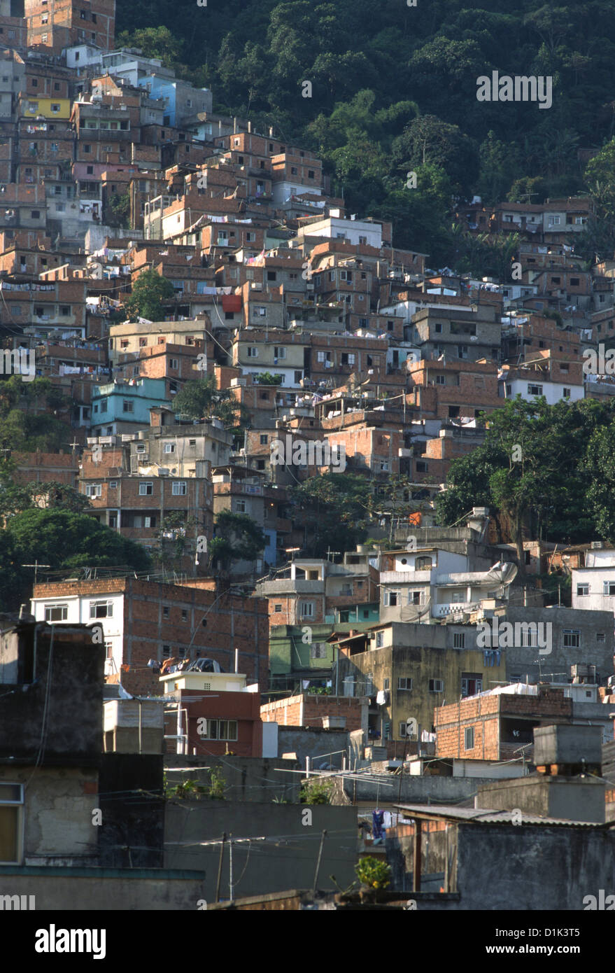 Ansichten von Rocinha Favela in Rio, Brasilien Stockfoto