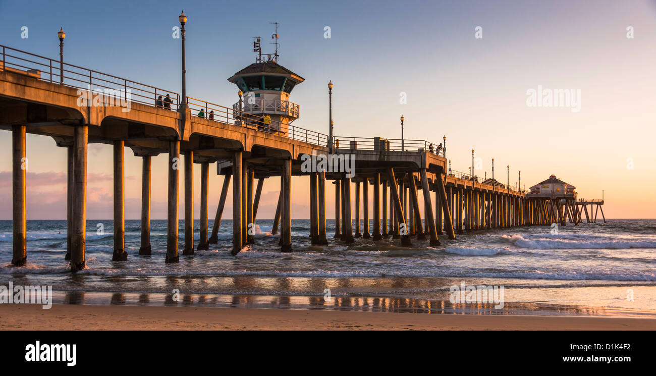 Huntington Beach Pier, Kalifornien, USA Stockfoto