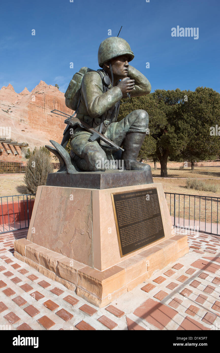 Denkmal für die Navajo Code Talkers. Stockfoto