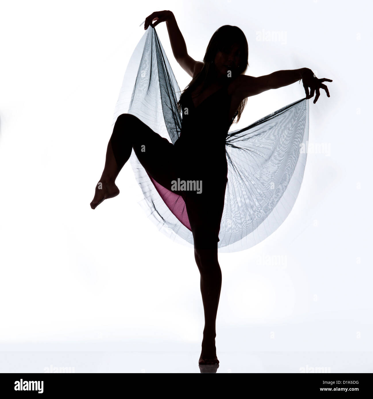 Frau in Tanz-pose Stockfoto