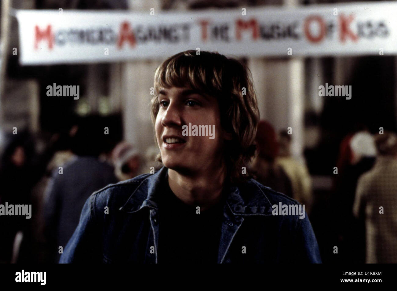 Detroit Rock City Detroit Rock City Sam Huntington Jam (Sam Huntington) Laesst Sich von Den Protestierenden Muettern nicht Stockfoto