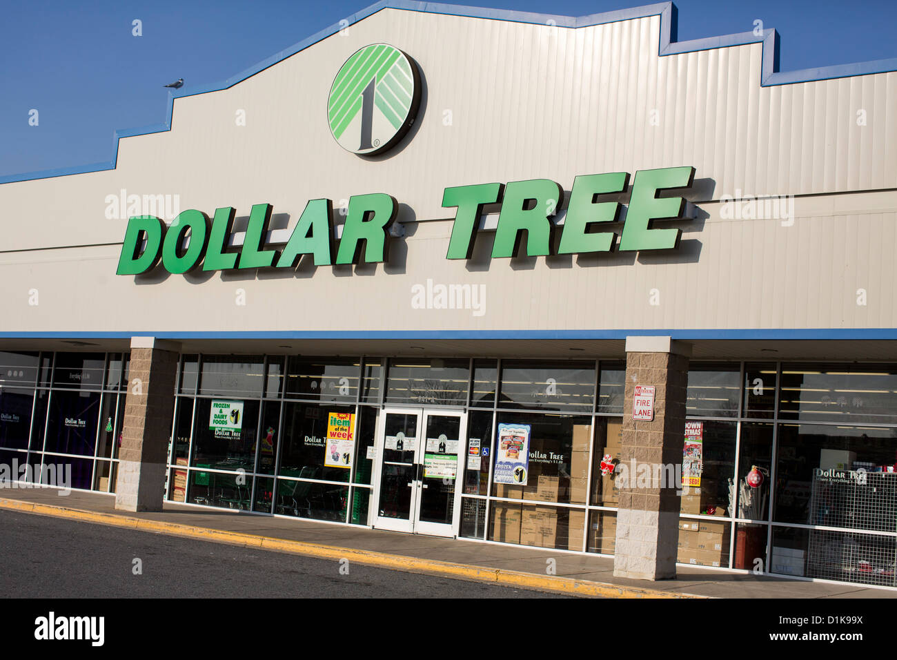 Ladengeschäft Dollar Tree. Stockfoto
