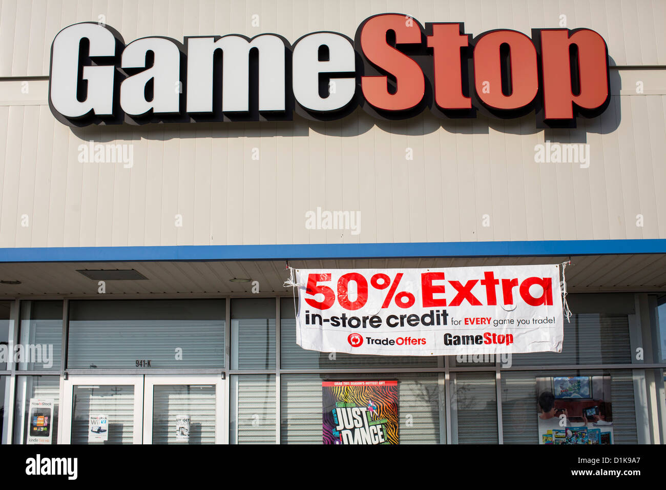 Ladengeschäft GameStop. Stockfoto