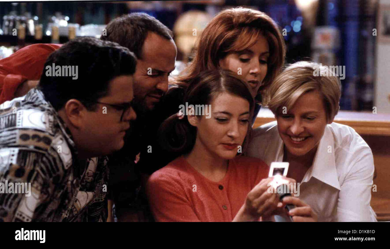 Ellen Ellen David Anthony Higgins, Jeremy Piven, Clea Lewis, Joely Fisher, Ellen DeGeneres *** lokalen Caption *** 1997-- Stockfoto
