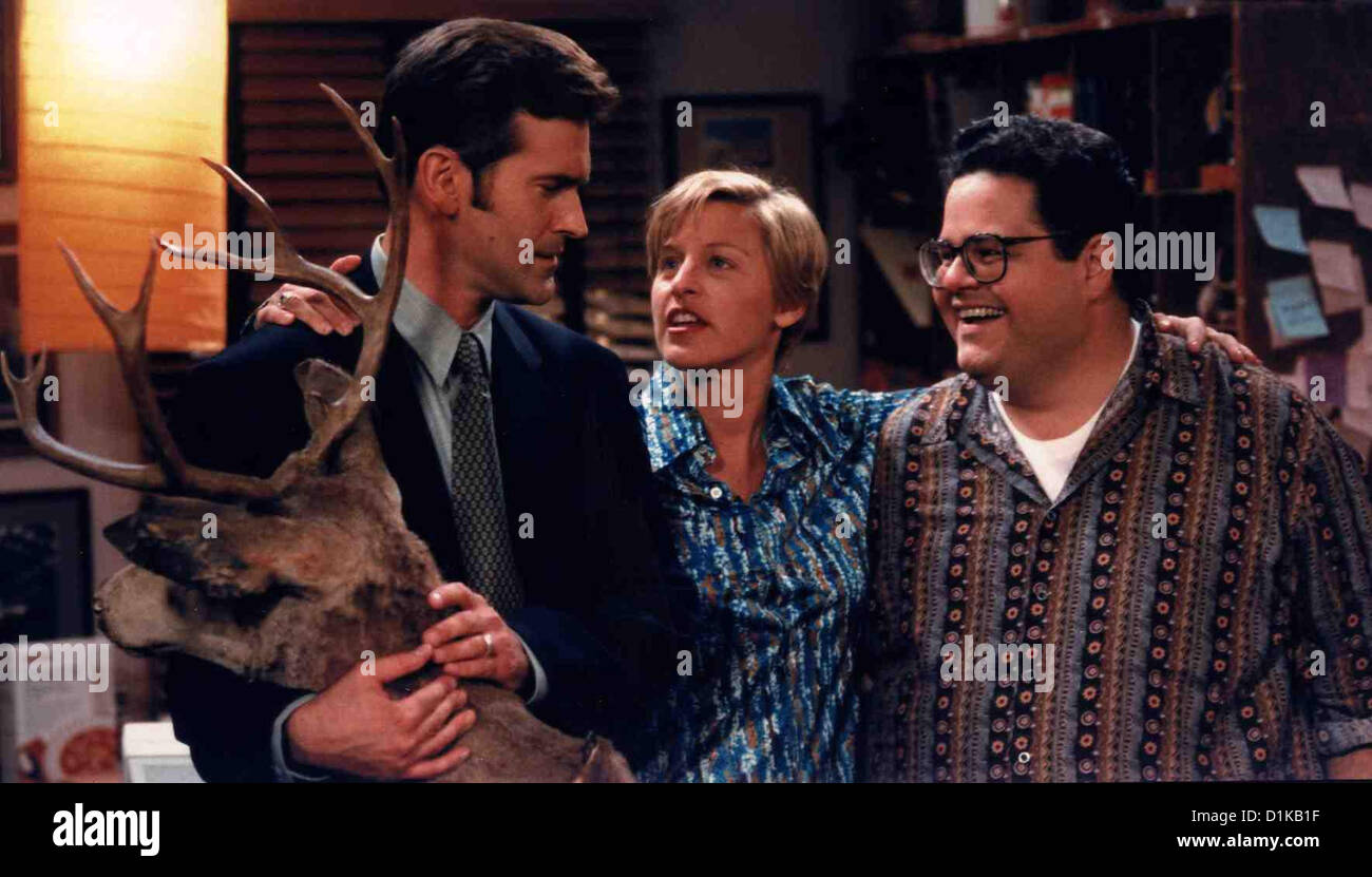 Ellen Ellen Bruce Campbell, Ellen DeGeneres, David Anthony Higgins *** lokalen Caption *** 1997-- Stockfoto