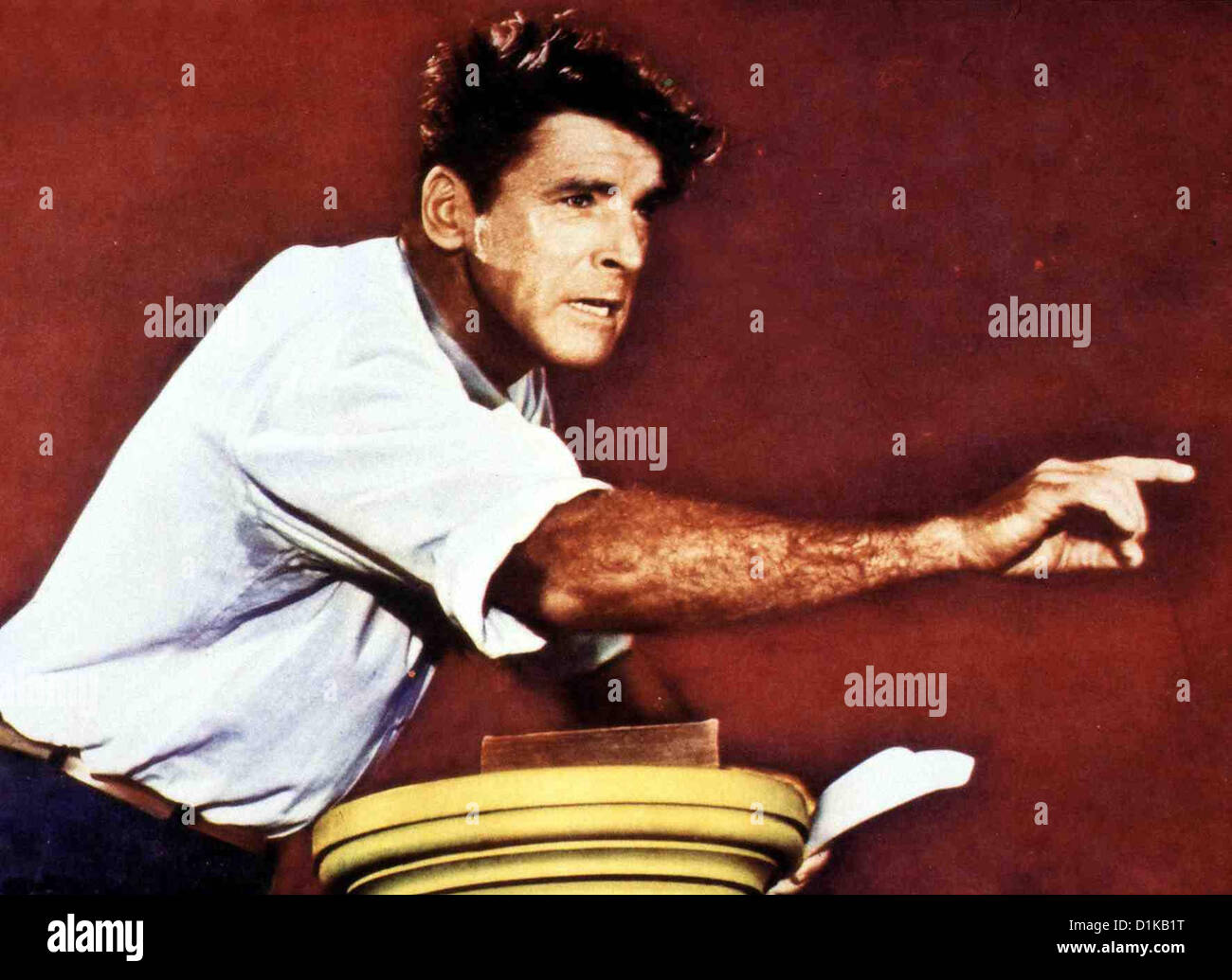 Elmer Gantry: Gott Ist Im Geschaeft Elmer Gantry Burt Lancaster Elmer Gantry (Burt Lancaster) ist Ein Gewaltiger Redner vor Stockfoto