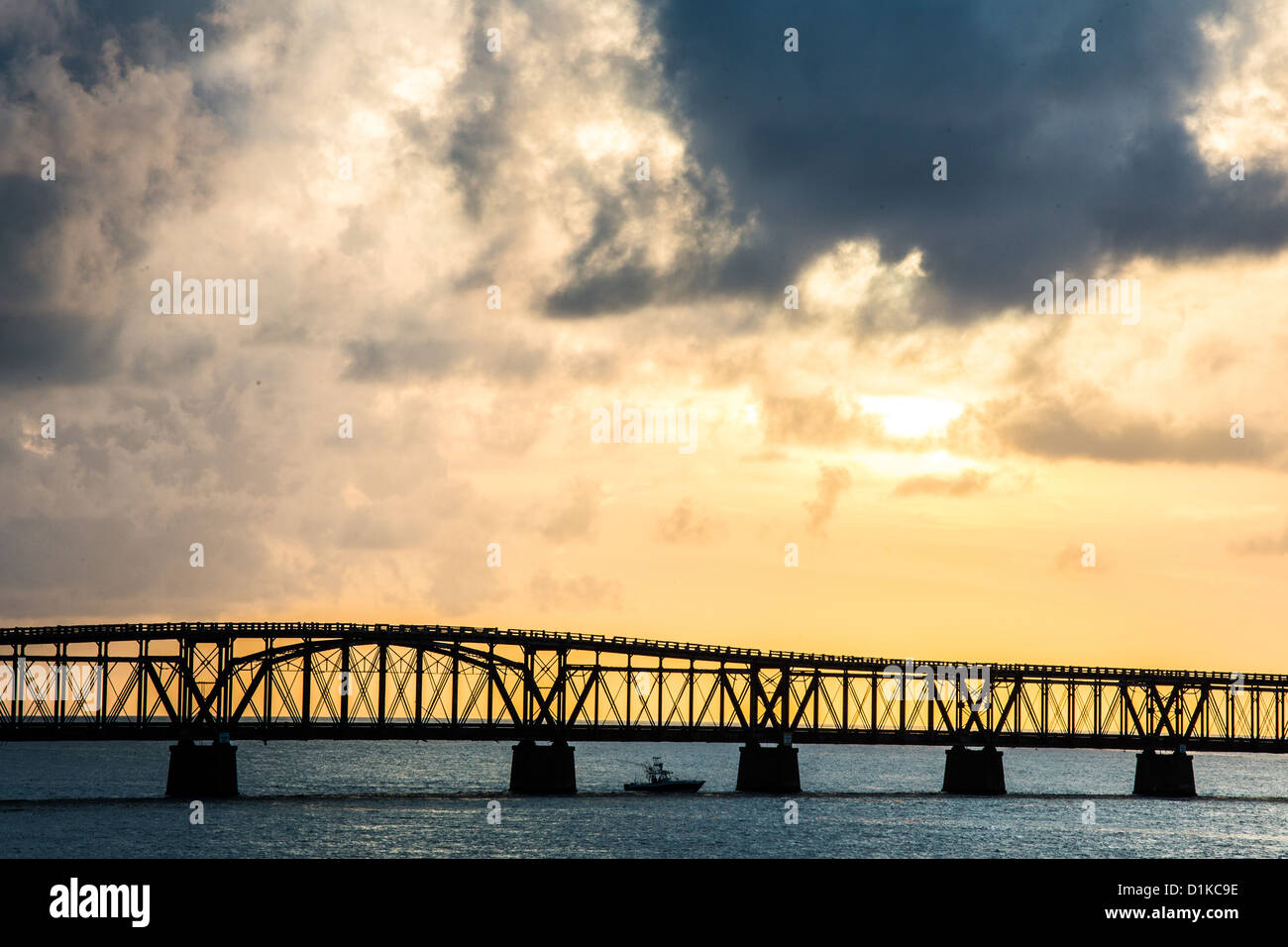 Florida East Coast Railway Bridge, Florida Keys, USA Stockfoto