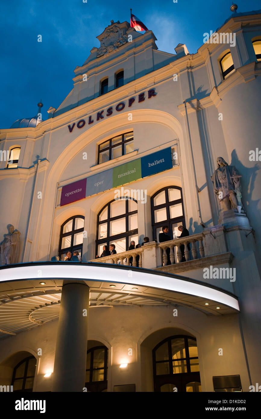 Österrreich, Wien 9, Volksoper, Währinger Straße 78 Stockfoto