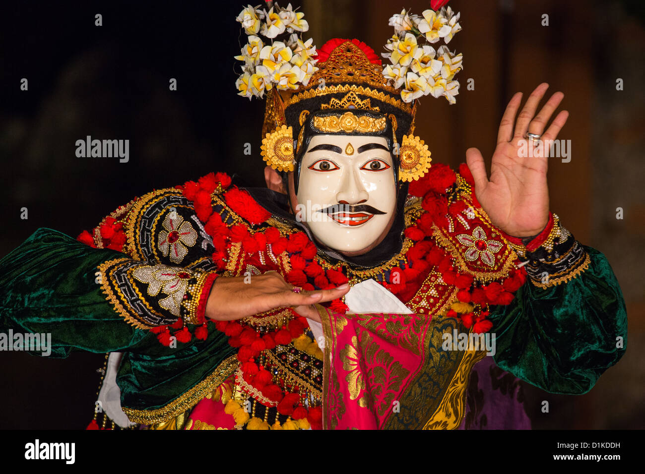 Traditioneller balinesischer Tanz an the Ubud Palast, Ubud, Bali, Indonesien Stockfoto