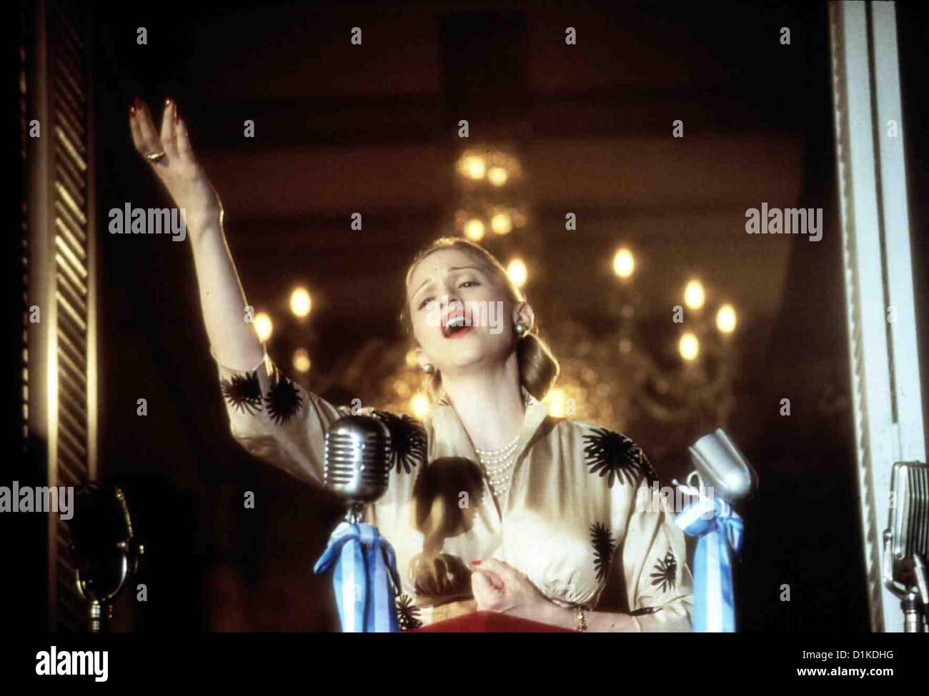 Evita Evita Madonna "Don't cry me, Argentina"-Klage Evita (Madonna) Den Jubelnden Menschenmassen Zu. Lokalen Caption *** Stockfoto