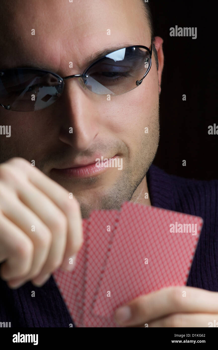 Poker-Spieler Stockfoto