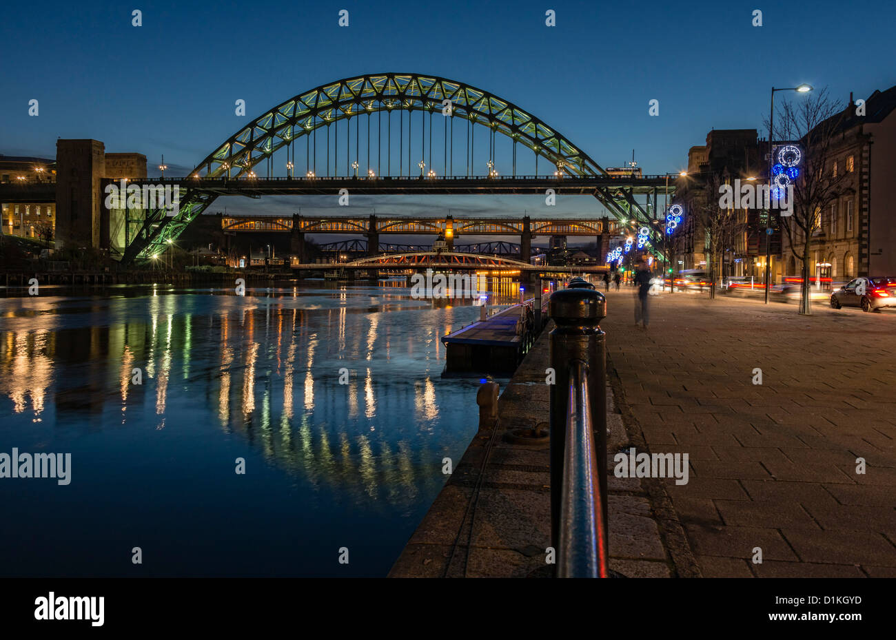 Newcastle Quayside Stockfoto